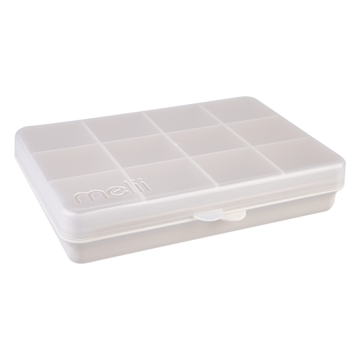 Ivory divided snack container box