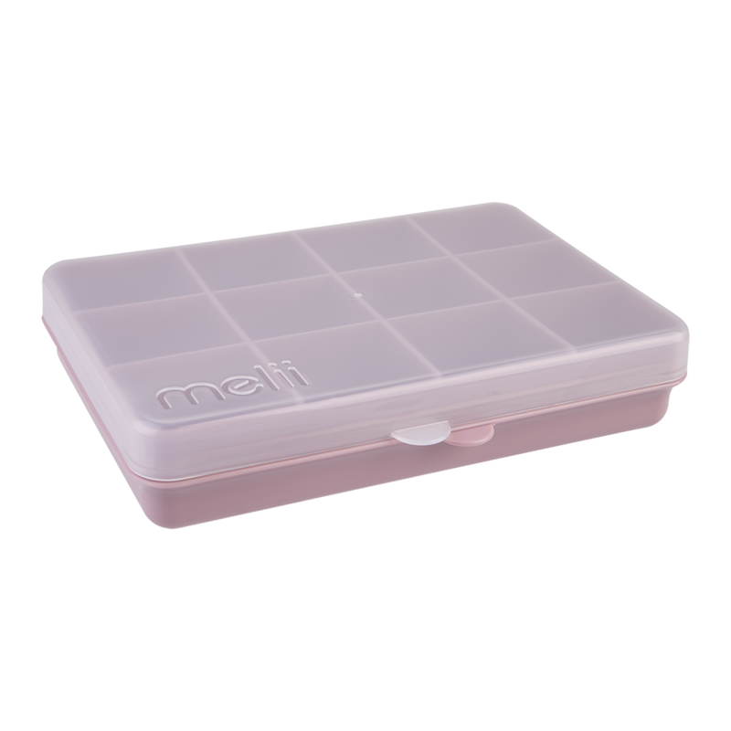 Pink divided snack container box