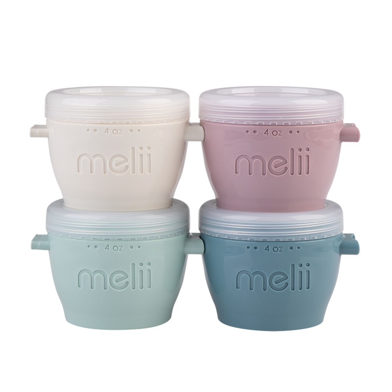Set of 4 small linking food containers