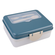 Blue and green 2 tier lunch box for boys