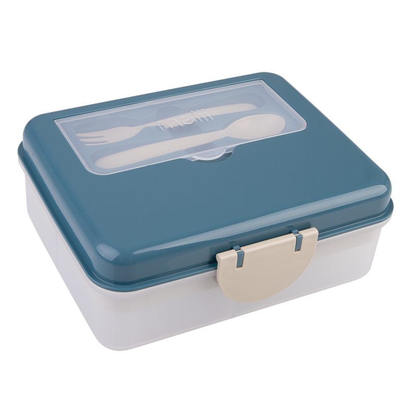 Blue and green 2 tier lunch box for boys