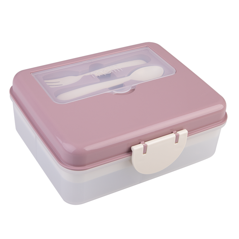 Pink and purple 2 tier lunch box for girls