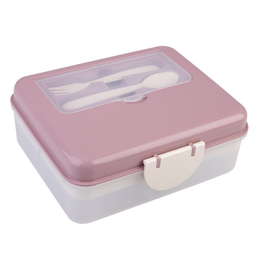 Pink and purple 2 tier lunch box for girls