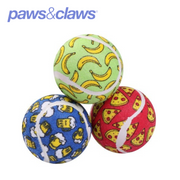 Tennis Balls Asstd Printed 6cm 3pk