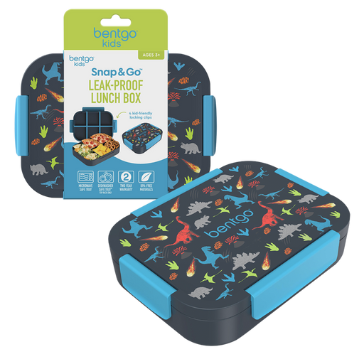 Green dinosaur themed bento lunch box