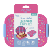 Bentgo Kids Snap & Go Lunch Box Rainbows/Butterflies image 3