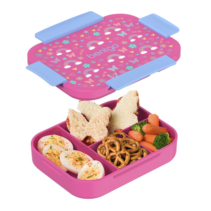 Bentgo Kids Snap & Go Lunch Box Rainbows/Butterflies image 4