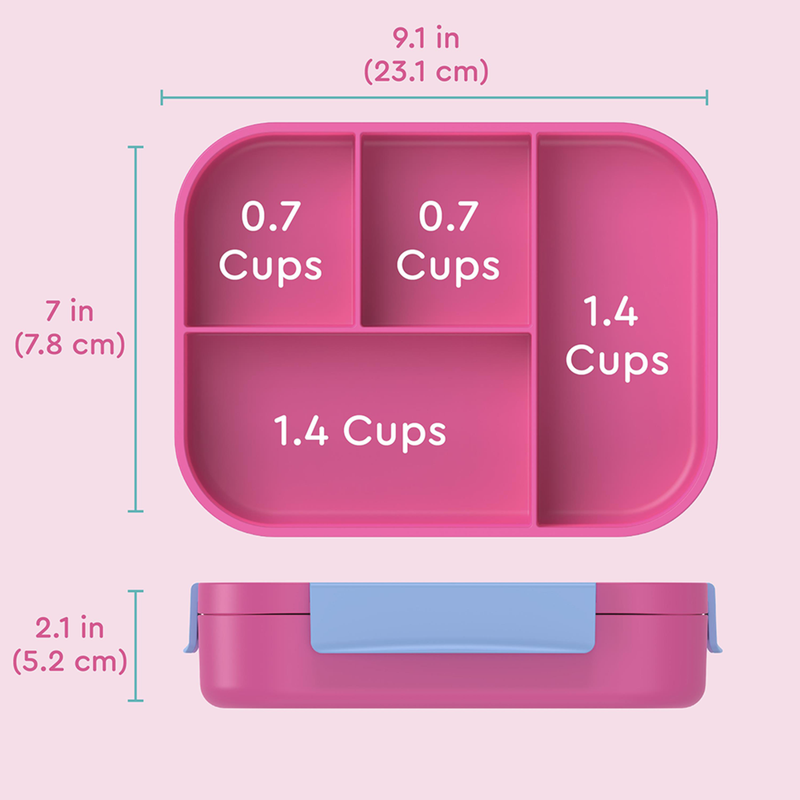 Bentgo Kids Snap & Go Lunch Box Rainbows/Butterflies image 8