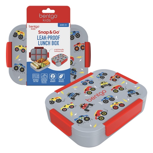 Blue truck themed bento lunch box