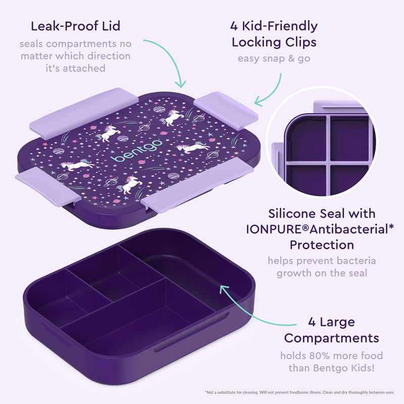 Bentgo Kids Snap & Go Lunch Box Unicorns image 7