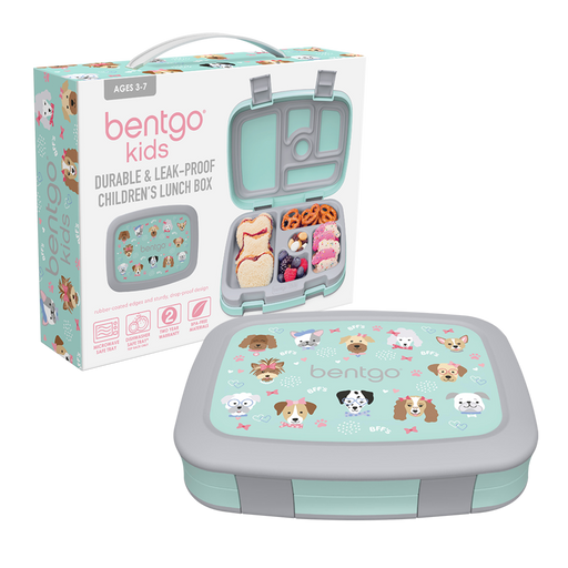 Puppy dog print bento lunch box for kids