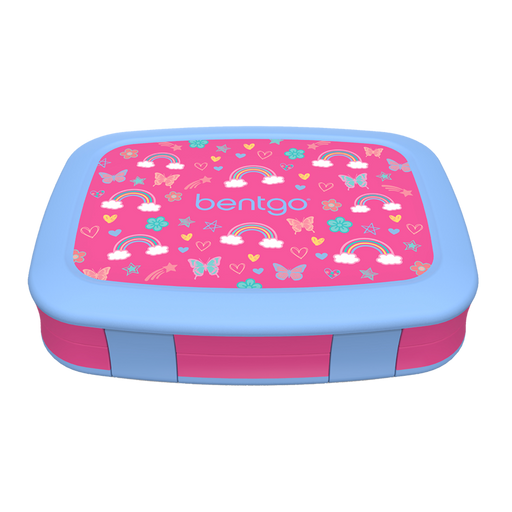 Rainbow print bento lunch box for kids