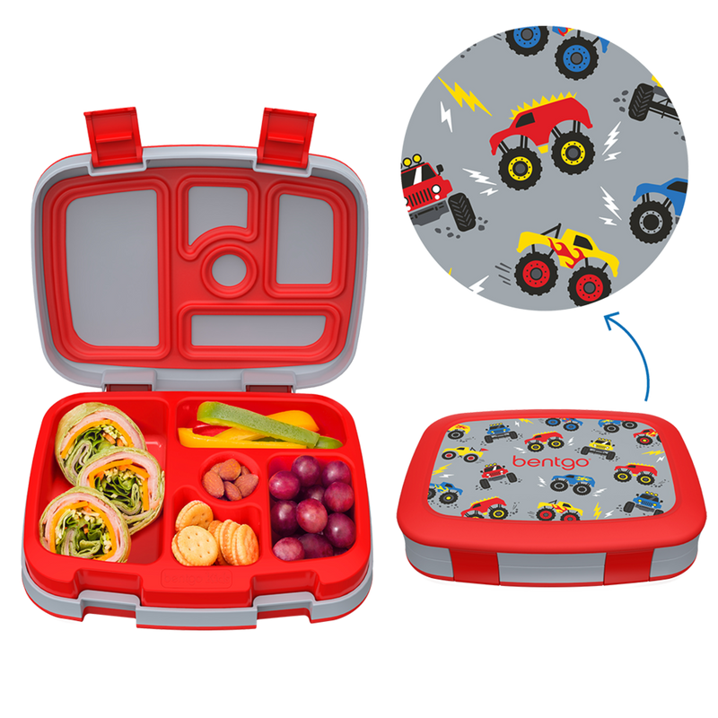 Bentgo Kids Print Bento Lunch Box Trucks image 4
