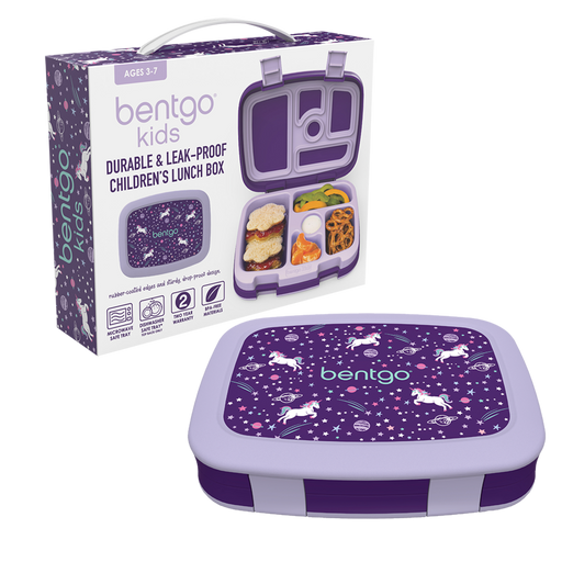 Unicorn print bento lunch box for kids