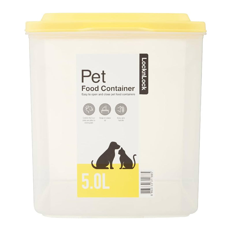 Lock & Lock 5L flip top pet food container
