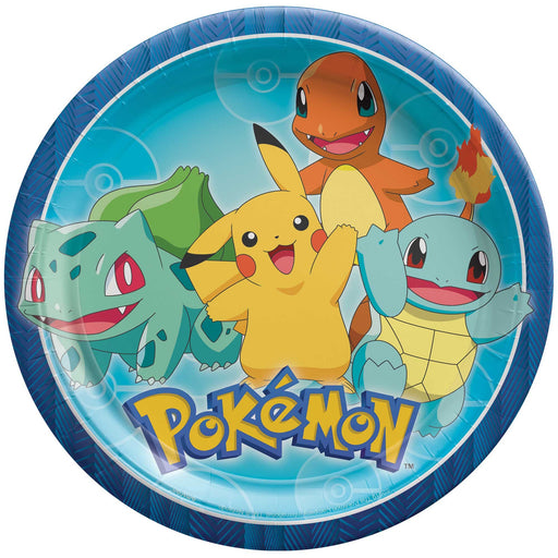 Pokémon paper party plates