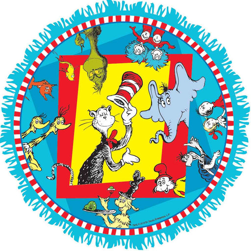 Dr. Seuss pull string drum pinata