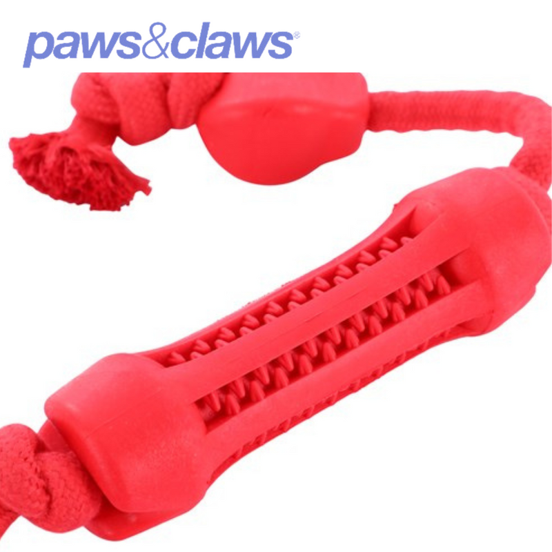 Flavour-Bone Double Tugger Beef Flavoured Rubber Toy 2 Asstd