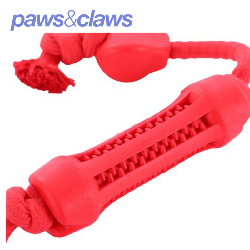 Flavour-Bone Double Tugger Beef Flavoured Rubber Toy 2 Asstd