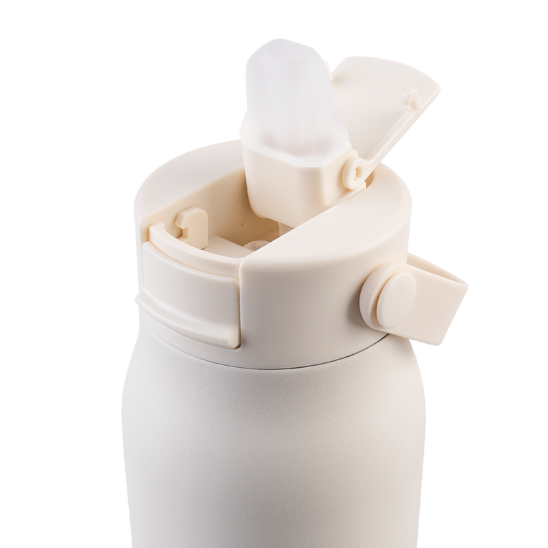 Oasis Sorrento Ceramic Lined Stainless Steel Double Wall Insulated Sipper Bottle 900ml Alabaster image 7