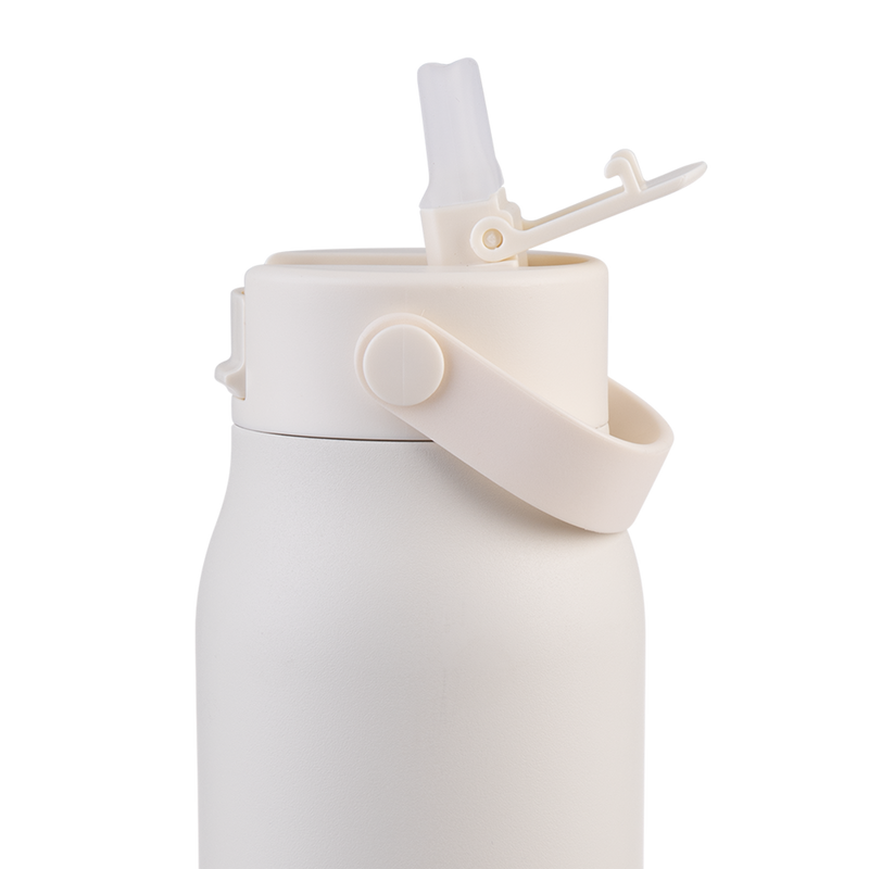 Oasis Sorrento Ceramic Lined Stainless Steel Double Wall Insulated Sipper Bottle 900ml Alabaster image 8