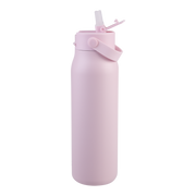 Oasis Sorrento Ceramic Lined Stainless Steel Double Wall Insulated Sipper Bottle 900ml Pink Lemonade image 3 – thumbnail