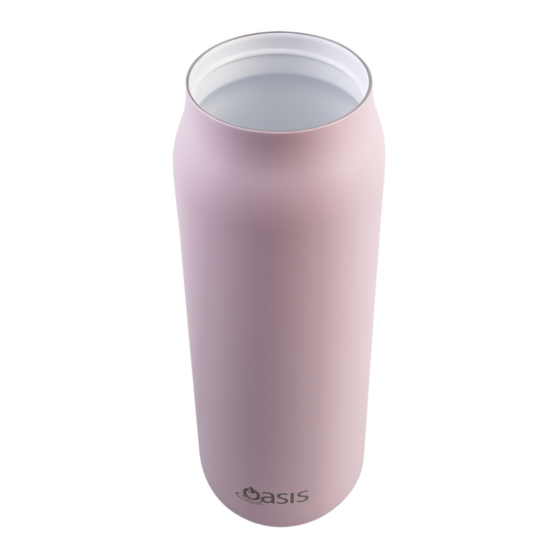 Oasis Sorrento Ceramic Lined Stainless Steel Double Wall Insulated Sipper Bottle 900ml Pink Lemonade image 6