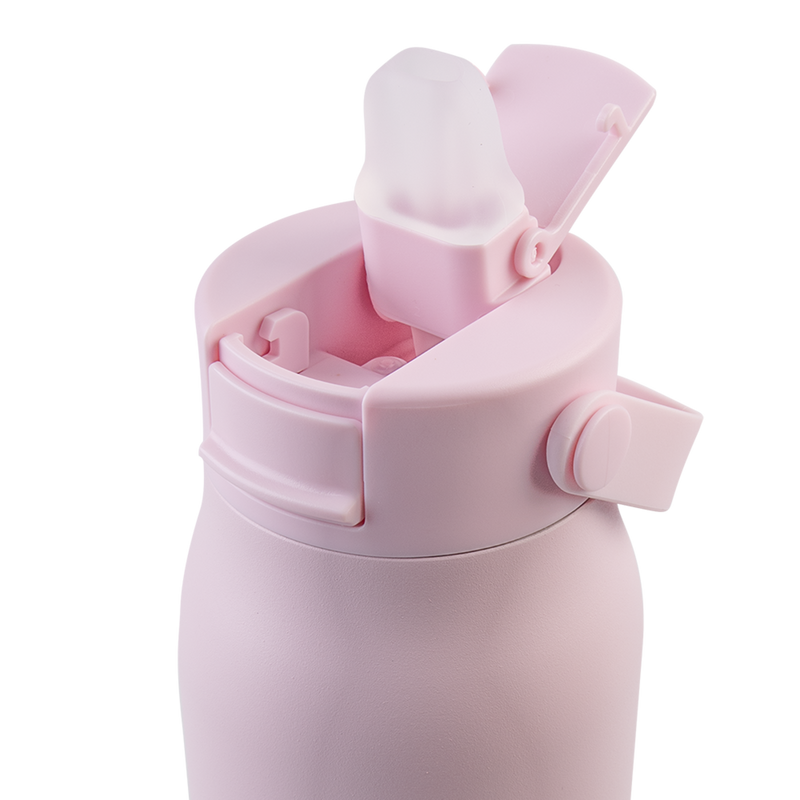 Oasis Sorrento Ceramic Lined Stainless Steel Double Wall Insulated Sipper Bottle 900ml Pink Lemonade image 7