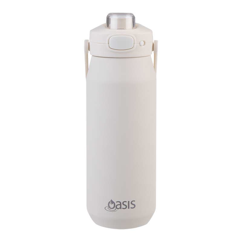 Oasis Capri Ceramic Lined Stainless Steel Triple Wall Insulated Drink Bottle 750ml Alabaster image 2