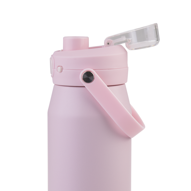 Oasis Capri Ceramic Lined Stainless Steel Triple Wall Insulated Drink Bottle 750ml Pink Lemonade image 11