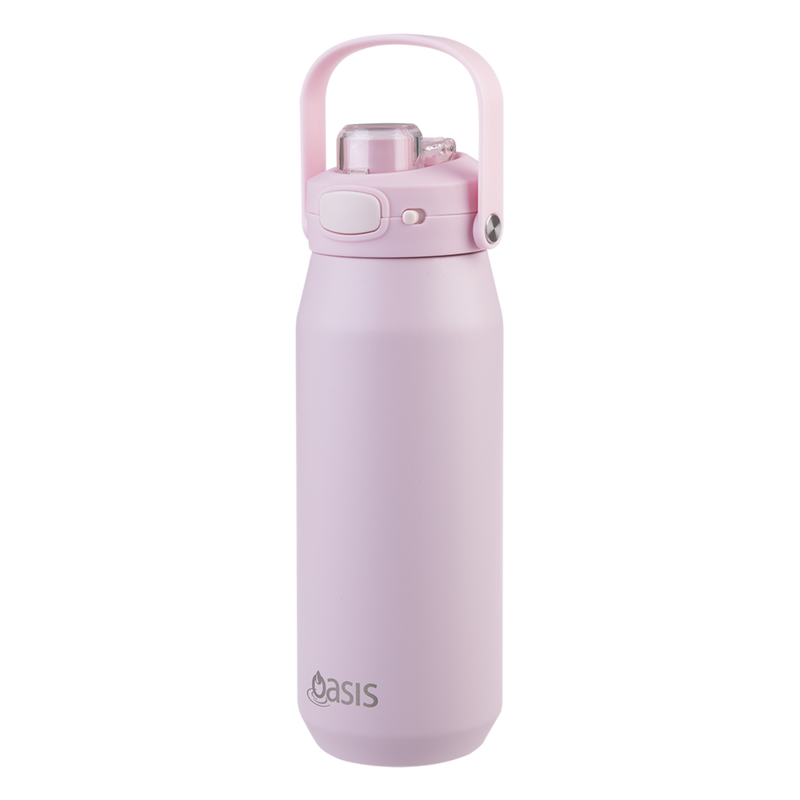 Oasis Capri Ceramic Lined Stainless Steel Triple Wall Insulated Drink Bottle 750ml Pink Lemonade image 5
