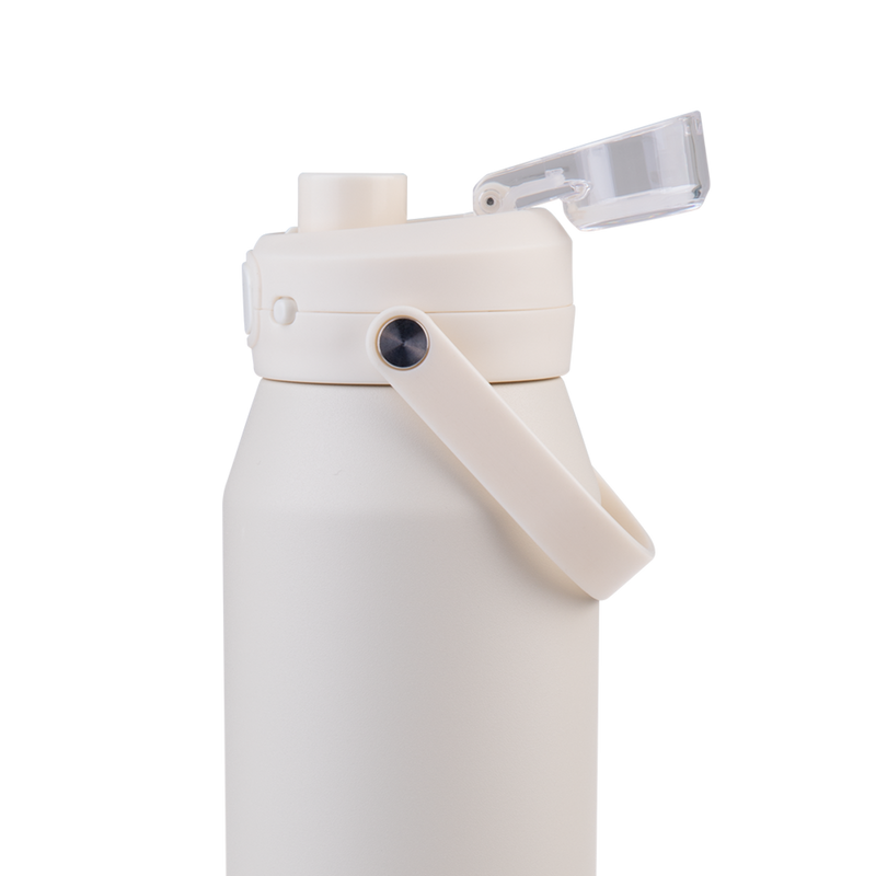 Capri Ceramic Lined Stainless Steel Triple Wall Insulated Drink Bottle 1 Litre Alabaster image 11