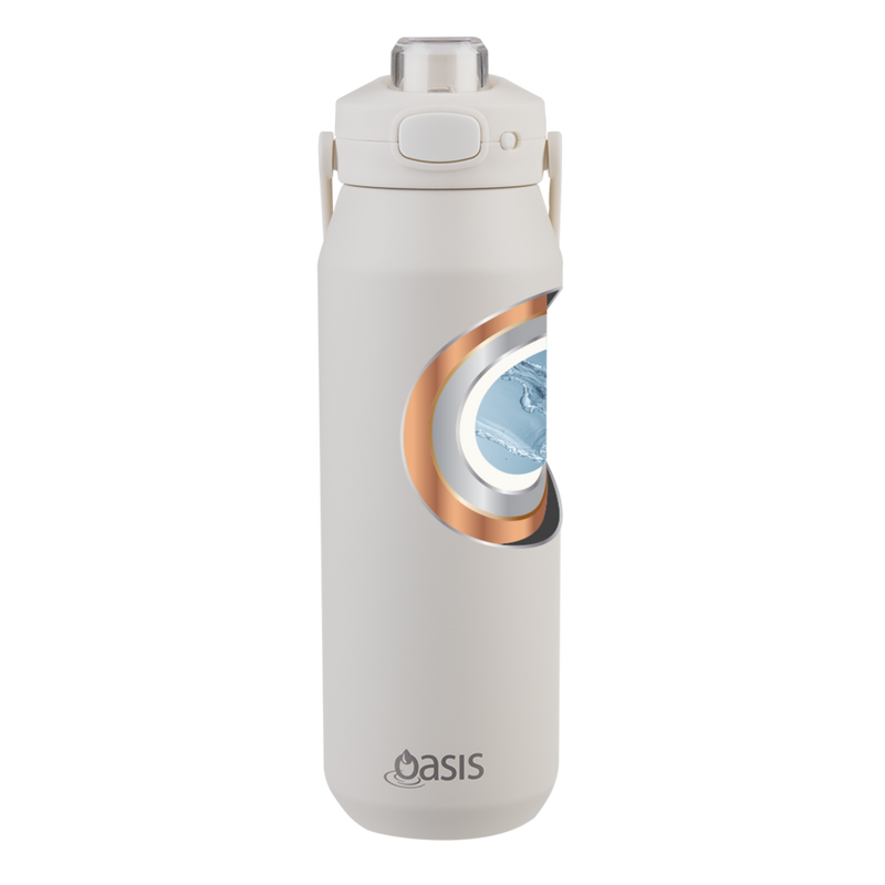 Capri Ceramic Lined Stainless Steel Triple Wall Insulated Drink Bottle 1 Litre Alabaster image 15