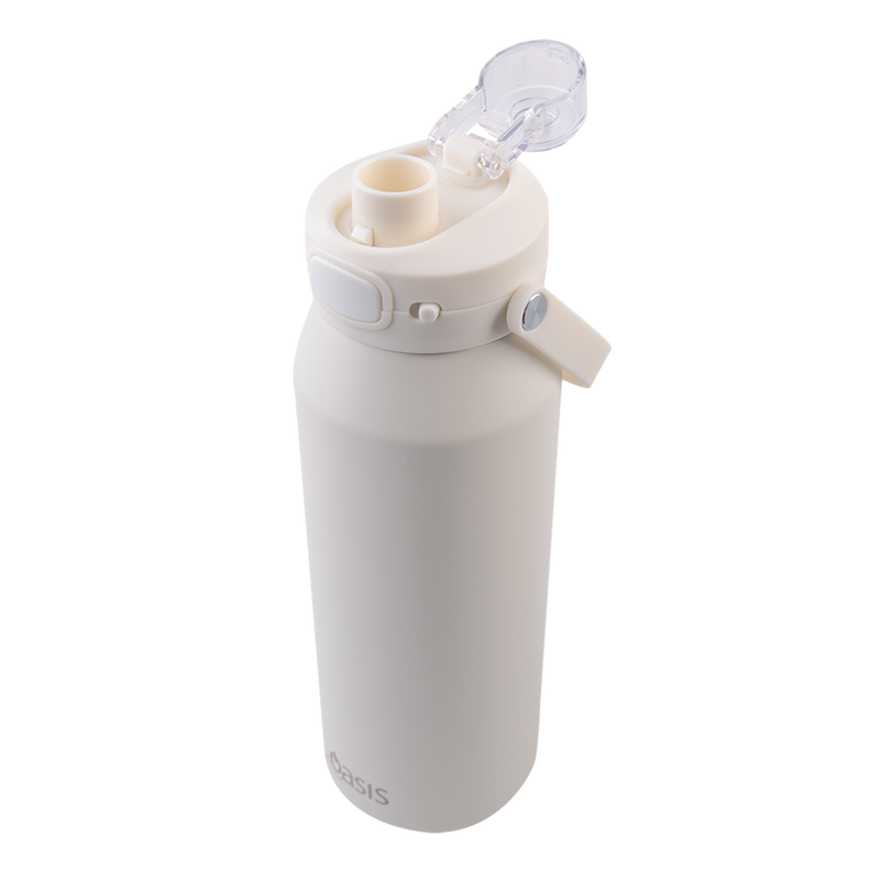 Capri Ceramic Lined Stainless Steel Triple Wall Insulated Drink Bottle 1 Litre Alabaster image 6