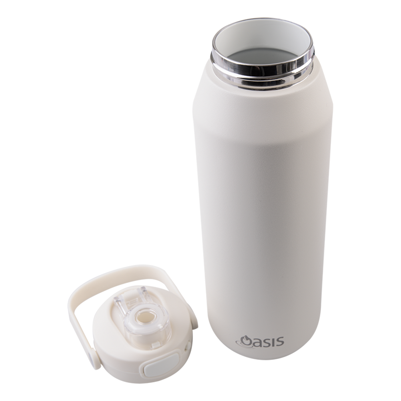 Capri Ceramic Lined Stainless Steel Triple Wall Insulated Drink Bottle 1 Litre Alabaster image 8