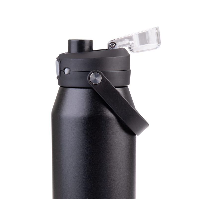 Oasis Capri Ceramic Lined Stainless Steel Triple Wall Insulated Drink Bottle 1 Litre Black image 11