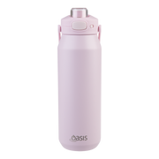 Oasis Capri Ceramic Lined Stainless Steel Triple Wall Insulated Drink Bottle 1 Litre Pink Lemonade image 2 – thumbnail