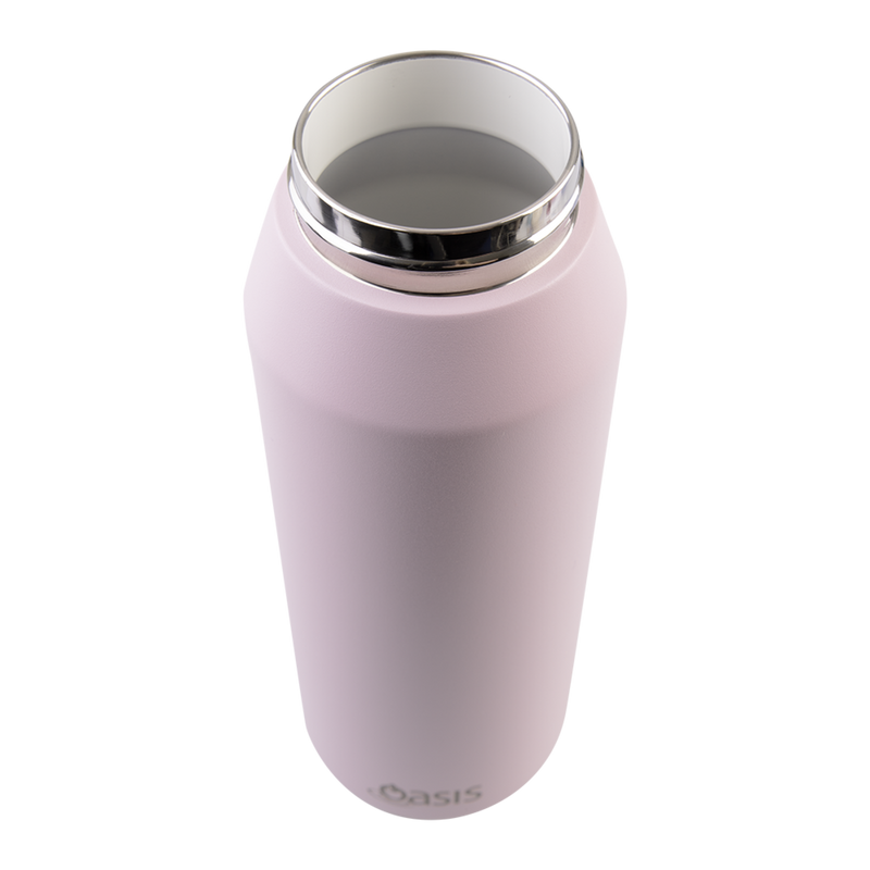 Oasis Capri Ceramic Lined Stainless Steel Triple Wall Insulated Drink Bottle 1 Litre Pink Lemonade image 9
