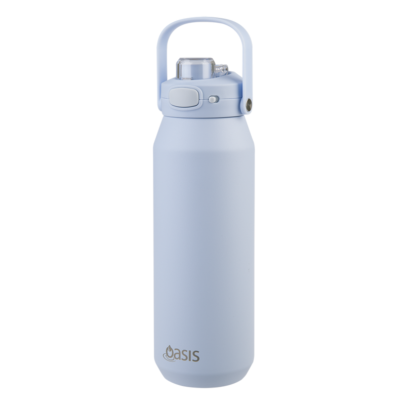 Oasis Capri Ceramic Lined Stainless Steel Triple Wall Insulated Drink Bottle 1 Litre Periwinkle image 5