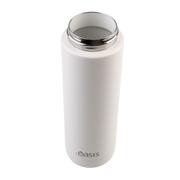 Oasis Moda Ceramic Lined Stainless Steel Triple Wall Insulated Drink Bottle with straw 700ml Alabaster image 12 – thumbnail