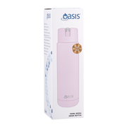 Oasis Moda Ceramic Lined Stainless Steel Triple Wall Insulated Drink Bottle with straw 700ml Pink Lemonade image 3 – thumbnail