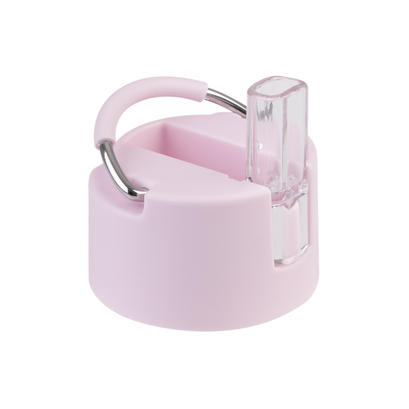 Oasis Moda Ceramic Lined Stainless Steel Triple Wall Insulated Drink Bottle with straw 700ml Pink Lemonade image 5