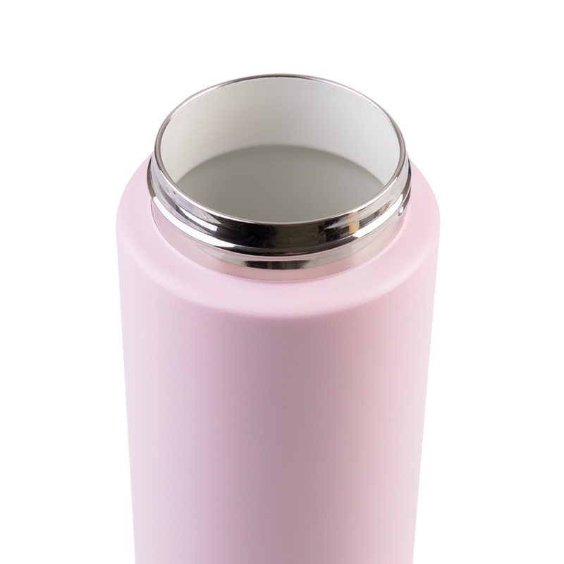 Oasis Moda Ceramic Lined Stainless Steel Triple Wall Insulated Drink Bottle with straw 700ml Pink Lemonade image 6