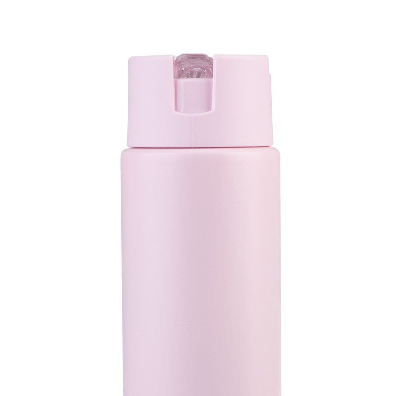 Oasis Moda Ceramic Lined Stainless Steel Triple Wall Insulated Drink Bottle with straw 700ml Pink Lemonade image 7