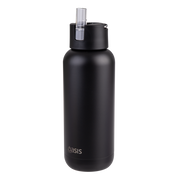 Oasis Moda Ceramic Lined Stainless Steel Triple Wall Insulated Drink Bottle with straw 1 Litre Black image 4 – thumbnail
