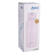 Oasis Moda Ceramic Lined Stainless Steel Triple Wall Insulated Drink Bottle with straw 1 Litre Pink Lemonade image 3 – thumbnail