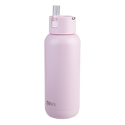 Oasis Moda Ceramic Lined Stainless Steel Triple Wall Insulated Drink Bottle with straw 1 Litre Pink Lemonade image 4 – thumbnail