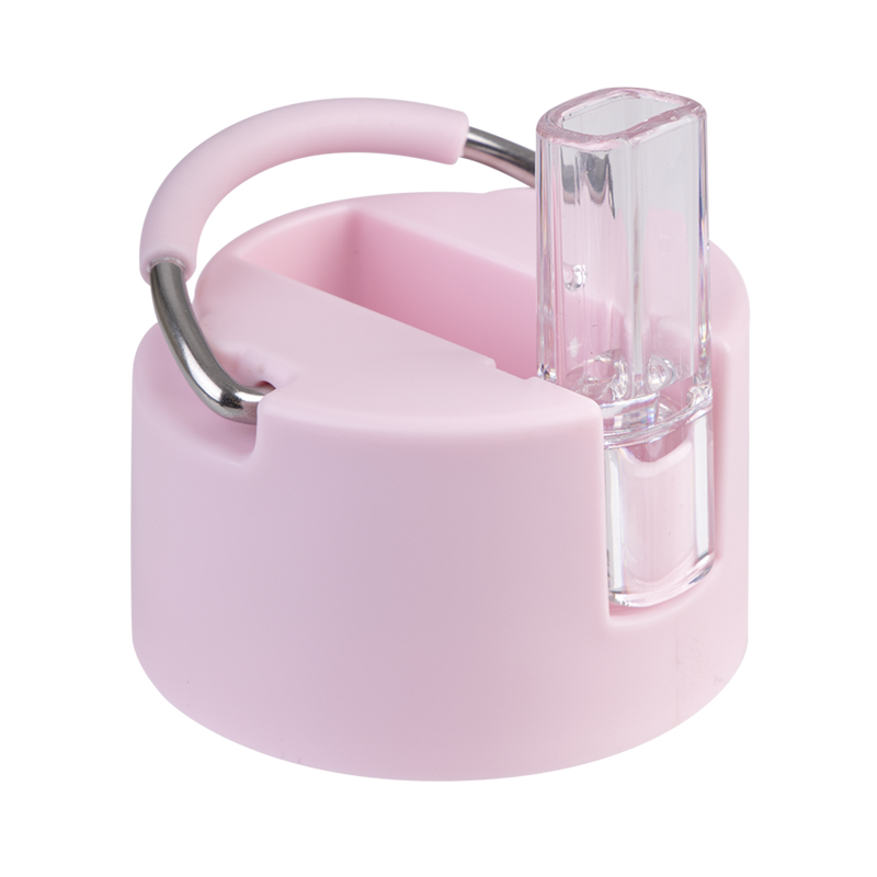 Oasis Moda Ceramic Lined Stainless Steel Triple Wall Insulated Drink Bottle with straw 1 Litre Pink Lemonade image 5