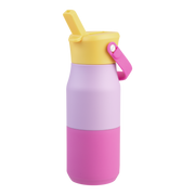 Oasis Stainless Steel Double Wall Insulated JNR Drink Bottle with Sipper 400ml Bubblegum Pink image 6 – thumbnail