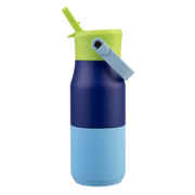 Oasis Stainless Steel Double Wall Insulated JNR Drink Bottle with Sipper 400ml Peacock Blue image 2 – thumbnail